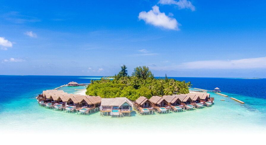 Luxury honeymoon package to Maldives from Nepal at NH Maldives Kuda Rah resort private pool villa