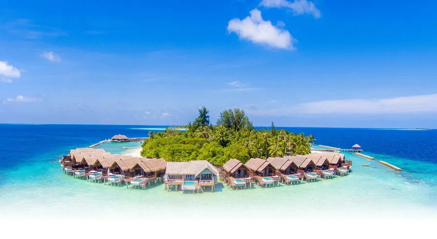 Luxury honeymoon package to Maldives from Nepal at NH Maldives Kuda Rah resort private pool villa